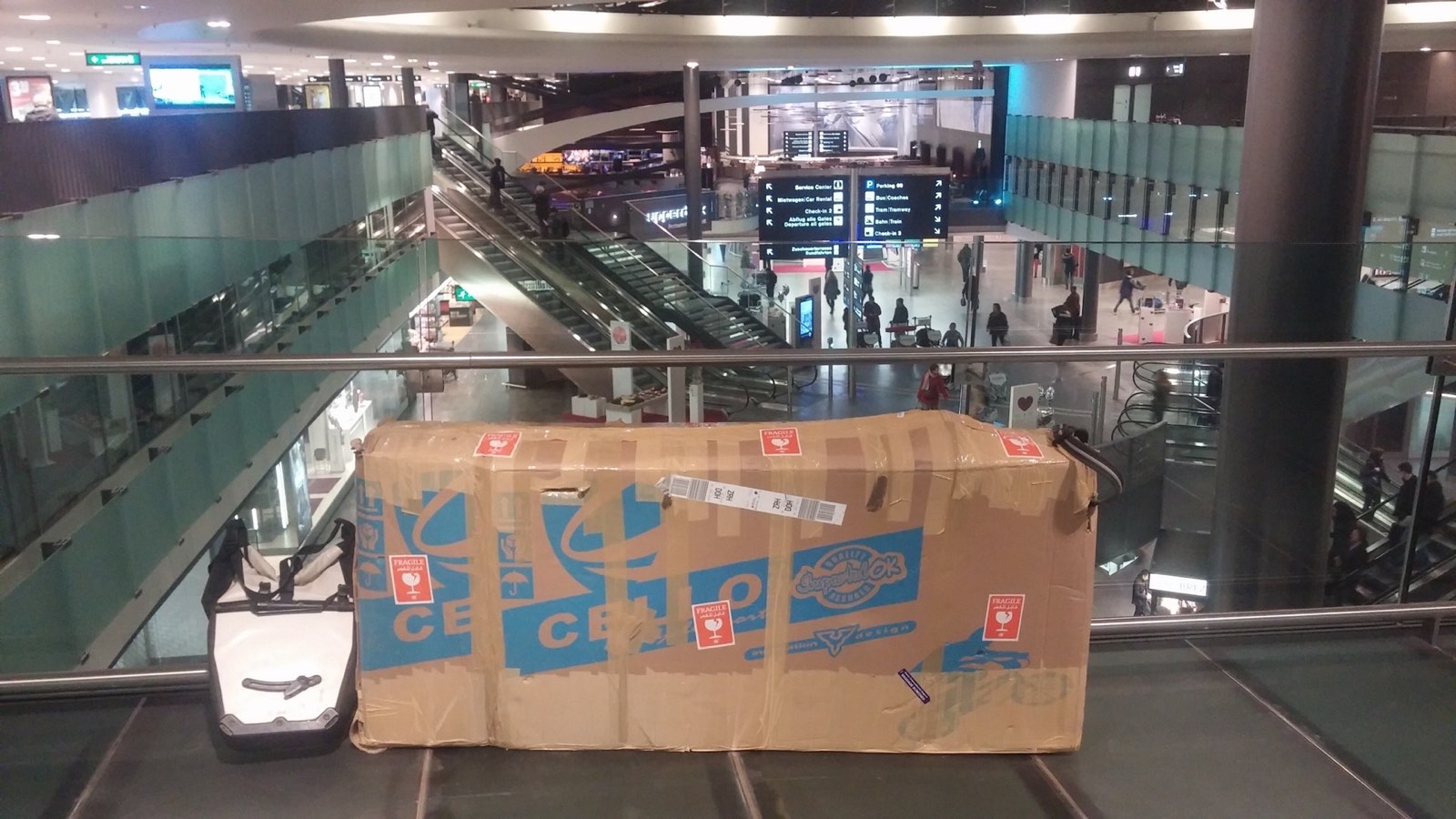 Bike box at Zurich Airport