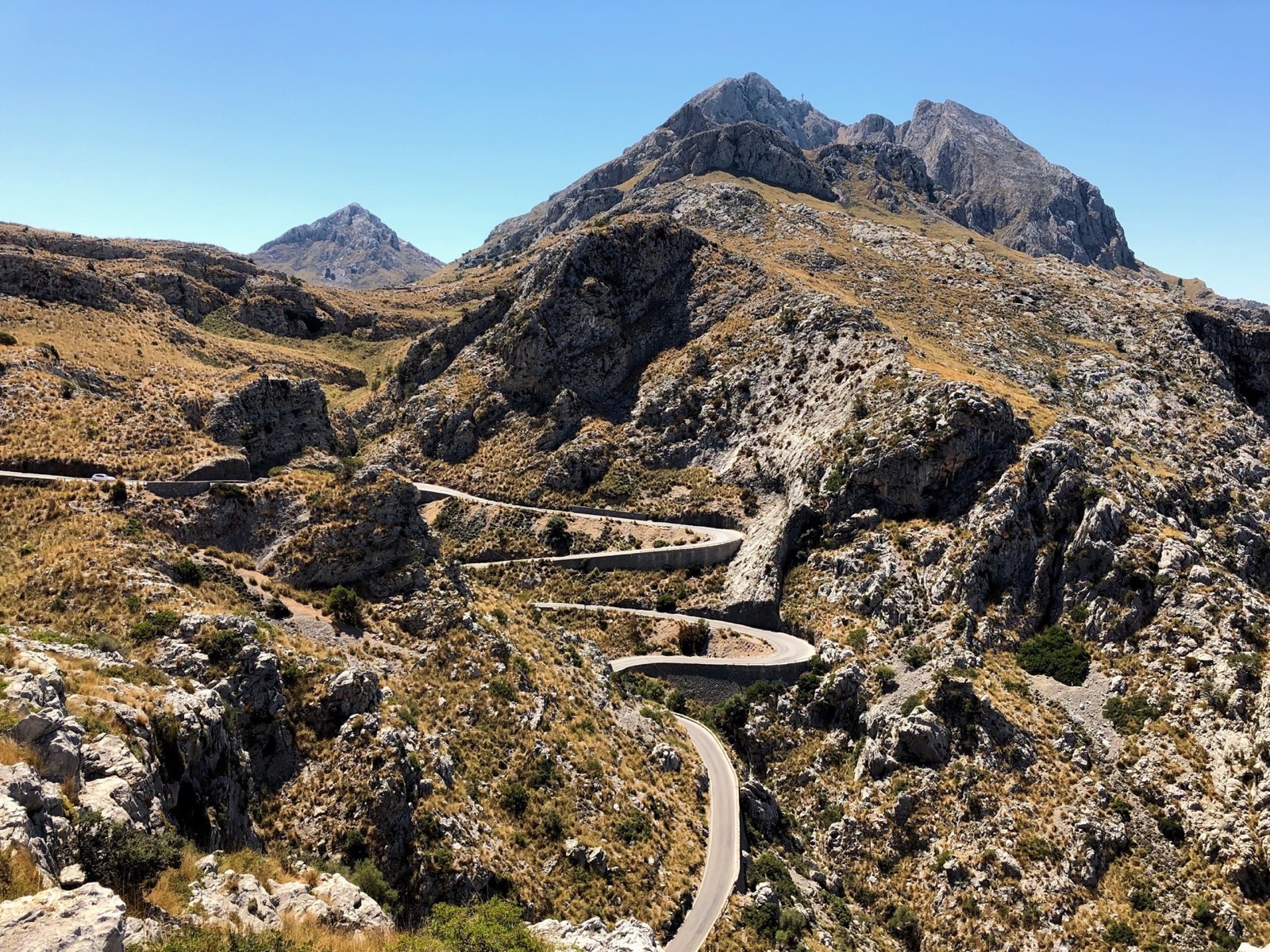 A mountain road in Mallorca